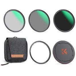Набір магнітних фільтрів K&F Concept 77mm: CPL, ND8, ND64 з адаптером та чохлом (Nano-Xcel)