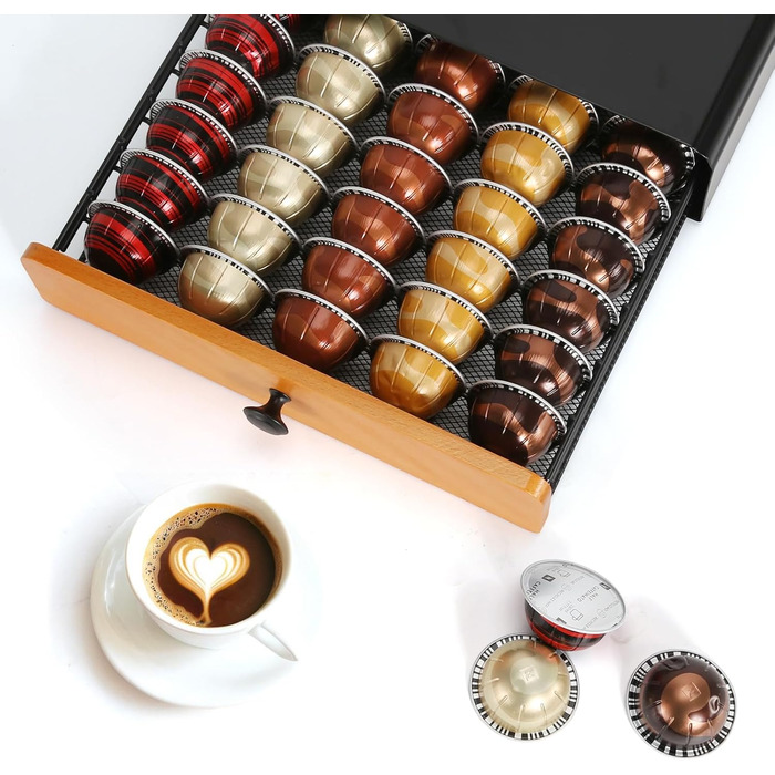 Тримач для капсул VertuoLine Kaffee Kaffee на 40 капсул, металевий, чорний