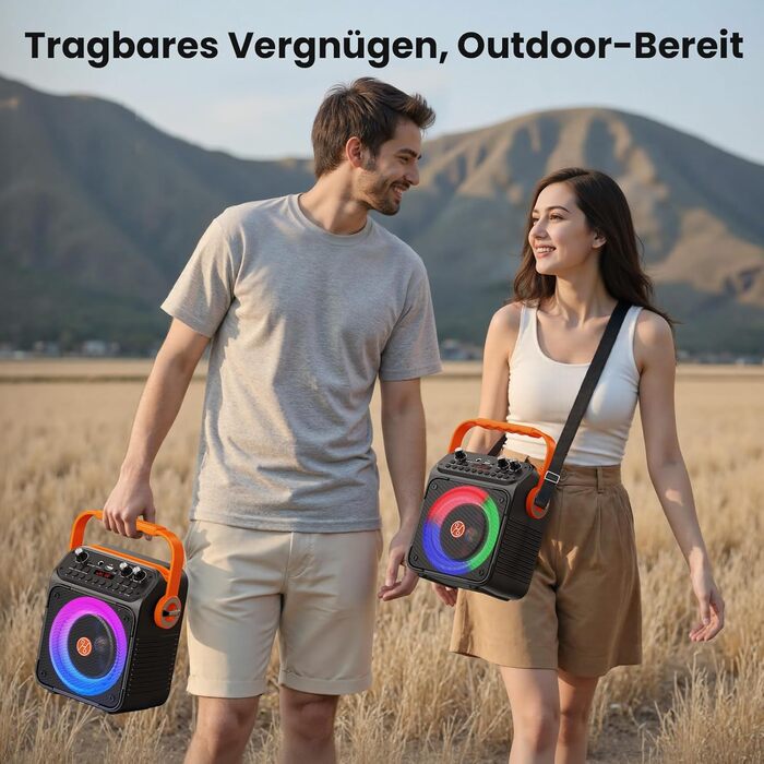 Караоке машина з 2 мікрофонами для дорослих та дітей, Bluetooth, підсилювач, портативна караоке-система, подарунок HWWRT35-T