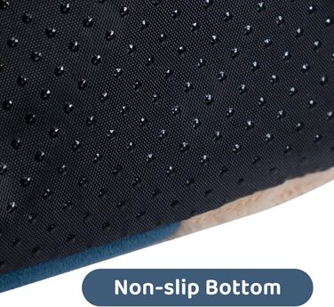 Hollypet Cat Bed, Small Dog Bed, 2-in-1 Foldable Plush Pet Bed for Cats & Small Dogs, Cozy and Soft Pet Cave Bed for Indoor Outdoor, (Dark Blue)