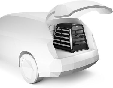 Трейлер для собак Thule Allax Hundebox Black/Aluminum XL Compact - переноска для собак в авто