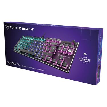 Turtle Beach Vulcan TKL – Механічна ігрова клавіатура з Titan Switch, AIMO RGB-підсвічуванням та анодованою алюмінієвою рамою