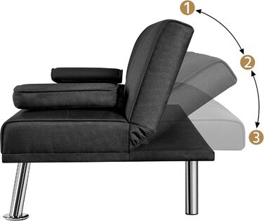 Yaheetech Folding Sleeper Sofa