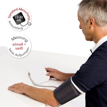 boso medicus system – Бездротовий тонометр на плечі з визначенням аритмії – У комплекті універсальна манжета (22-42 см)