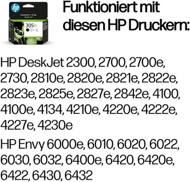 Оригінальний чорний картридж HP 305XL (CZ105XL) підвищеної ємності для принтерів HP
