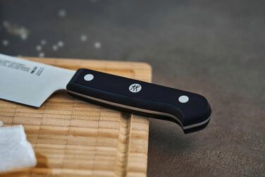 Ніж Nakiri ZWILLING Gourmet 17 см, нержавіюча сталь, пластикове руків'я, чорний, Німеччина