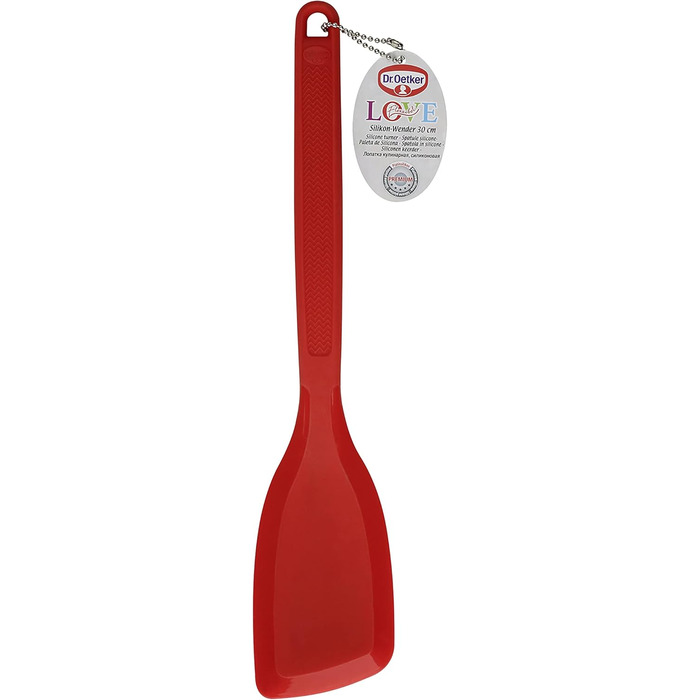 Дріт для збивання Dr. Oetker з нержавіючої сталі, ручний, червоний, 1 шт.