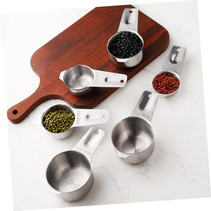 15-Piece Stainless Steel Measuring Cup and Spoon Set - Precise Measuring Tools for Baking, Nesting Design, Storage Pouch