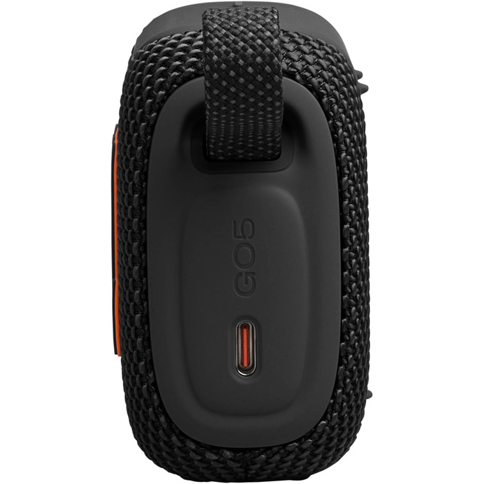 JBL GO 5: Портативна Bluetooth колонка, чорна. Водонепроникна, до 10 годин роботи, потужний бас