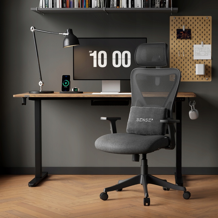 Офісне обертове крісло Sense7 Tone, оббивка з тканини, регульована висота