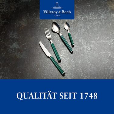 Villeroy & Boch – Play! Green Garden Tableware Set, 30 pieces, 6 people, green, dishwasher-safe, cutlery with colorful handles, cutlery with plastic handles, cutlery set, tableware set, stainless steel, plastic