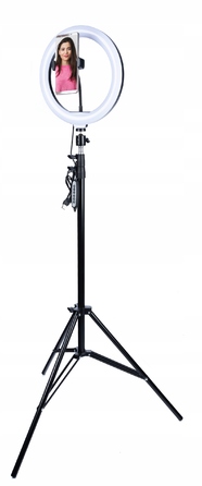 Кільцева LED-лампа RGB зі штативом та тримачем