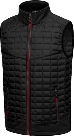 Little Donkey Andy Легка пухова жилетка для чоловіків, тепла безрукавка, outdoor-куртка для хайкінгу, подорожей, бігу, чорний, XL