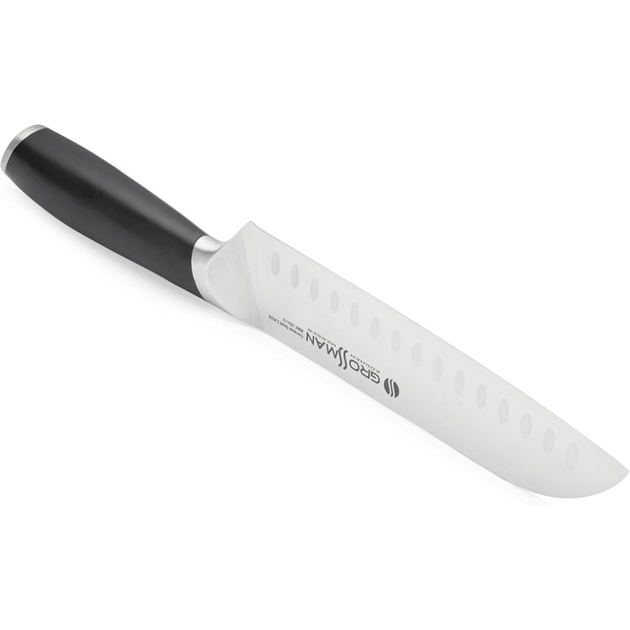 Ніж кухонний Grossman 110EP Santoku, 29 см, сталь, ергономічна ручка