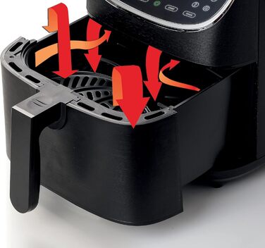 Фритюрниця аерофрі Ariete 4633 4L, 1400 Вт, 9 програм, чорна