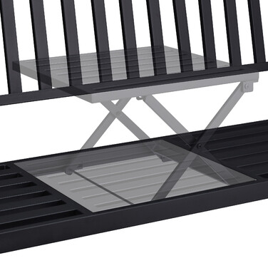 Relaxdays Garden Bench with Folding Table
