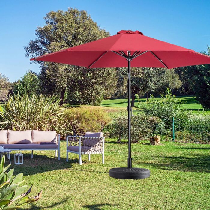 Casaria® Parasol Base 38 to 48mm Fillable Parasol Stand Balcony Garden