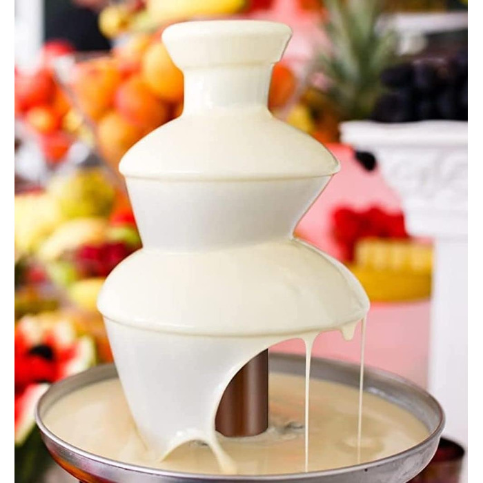 Шоколадний фонтан Opal з нержавіючої сталі, 3-ярусна електрична модель з підігрівом, 500 мл, для вечірок, свят та фестивалів