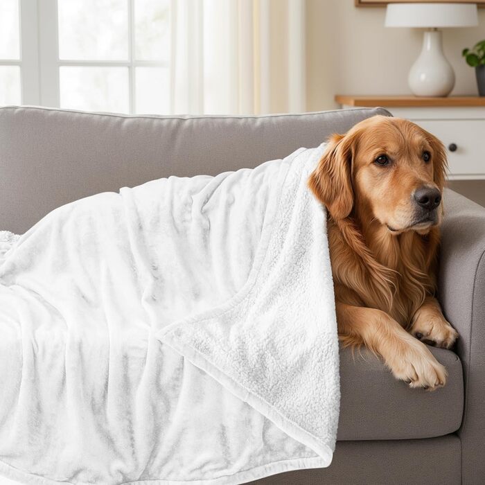 Плед Utopia Bedding з штучного хутра Sherpa, 200x150 см: теплий, м'який, для ліжка, дивана, кемпінгу та подорожей