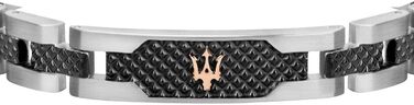 Браслет чоловічий Maserati JEWELS, сталь з покриттям PVD сірий/рожеве золото - JM419ASC01