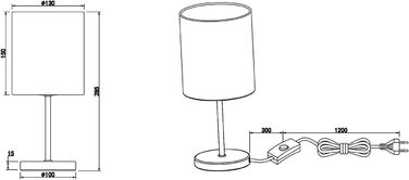 Торшер Reality Leuchten Jerry R50491011 - металевий, нікель матовий, з сірим абажуром, цоколь E14