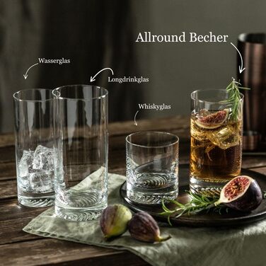 Виноградний келих Zwiesel Glas Allround Echo (набір 4 шт.), сучасний дизайн, Tritan-кристал, Made in Germany