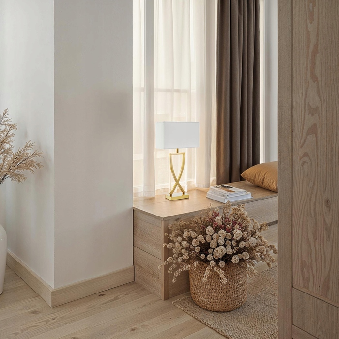 Настільна лампа TecTake Avina, сучасний дизайн, 60 Вт