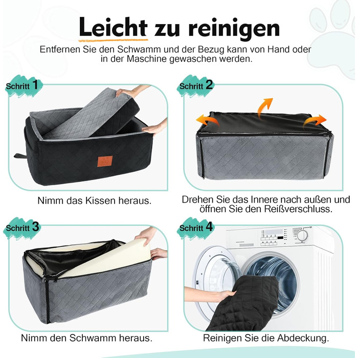 Автомобільний сидіння для собак великих та середніх порід, до 25 кг, з товстим килимком та 2 страхувальними ременями (Чорний+Сірий)