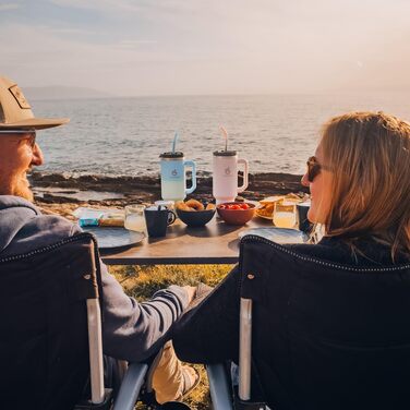 Термокружка Hydro2Go з трубочкою – BPA-free, придатна для миття в посудомийній машині, 10 годин гаряче/12 годин холодне, термокружка To-Go (1200 мл, Рожевий)