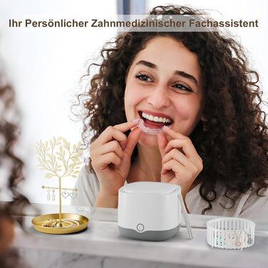 Ультразвуковий очищувач для зубних кап, брекетів та ювелірних виробів UV 45000Hz 24W - Dental Pod