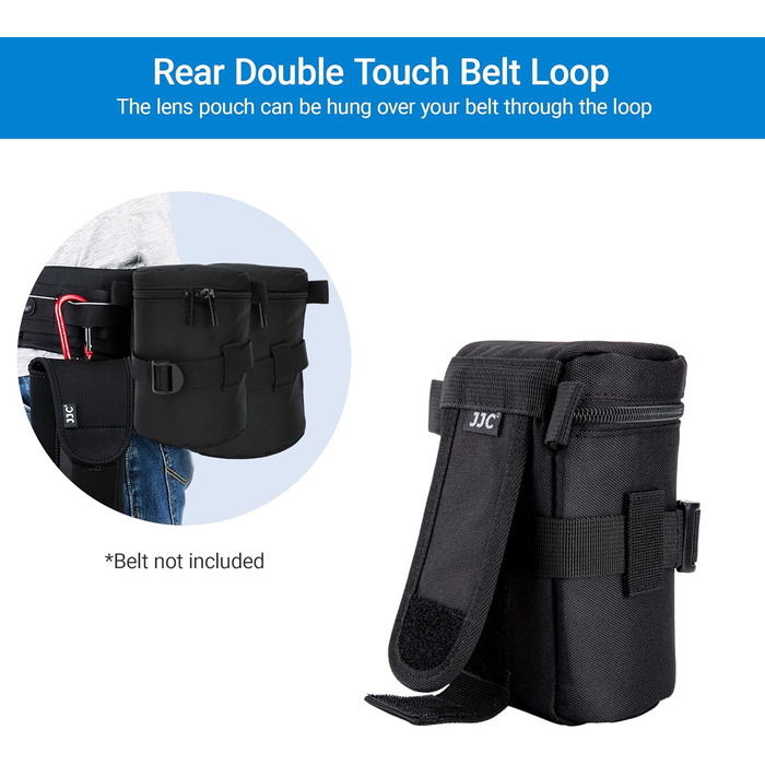 Захисний чохол для об'єктивів JJC: Canon EF 16-35mm f/4, 24-105mm f/4, RF 85mm f/2, EF 100mm f/2.8 Macro, Nikon AF-S 24-70mm f/2.8, 16-35mm f/4G, Sony FE 90mm f/2.8 Macro