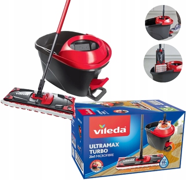 Повний набір швабри з віджимачем VILEDA Ultramax Turbo