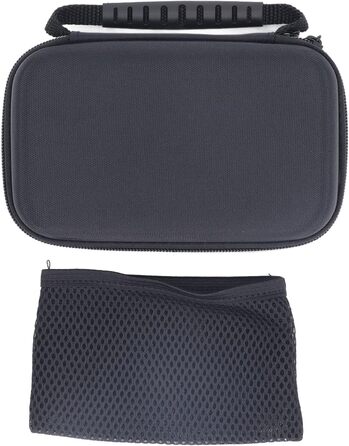 Carry Case for 3DS 2DS XL, Hard Shell Carry Case for 2DS XL, Portable Nylon Game Console, Hard Protective Case, Travel Bag with Game Cartridge Slots, Black