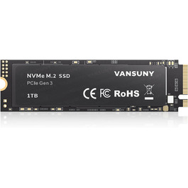 SSD Vansuny 1TB M.2 NVMe Gen3x4 PCIe TLC – Швидкий SSD для ігрового ПК