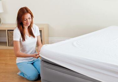 Надувний матрац Intex Twin Comfort Elevated з Fiber-TECH для гостей, 99х191х22 см