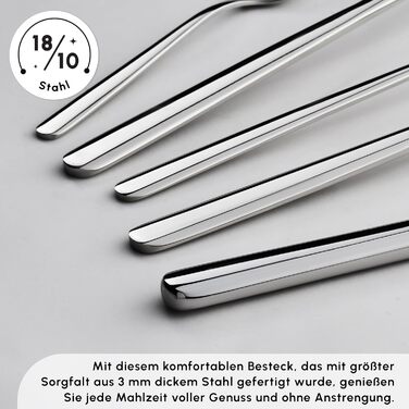 Karaca Boreas 12-Person Cutlery Set, 84 Pieces - High-Quality Stainless Steel Tableware Set for Exquisite Table Culture