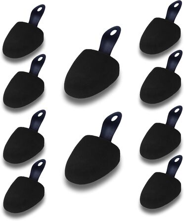 MTS care LISA Basic Velours Round Shoe Stretchers for Women - Foam Shoe Spreader, Size 37-41, 5 Pair Set - Keeps Shoes in Shape - Perfect Fit & Freshness