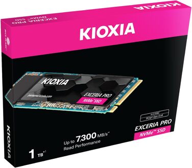SSD KIOXIA NVMe 2TB M.2 2280, PCI Express 4.0, 7300MB/s, 800,000 IOPS