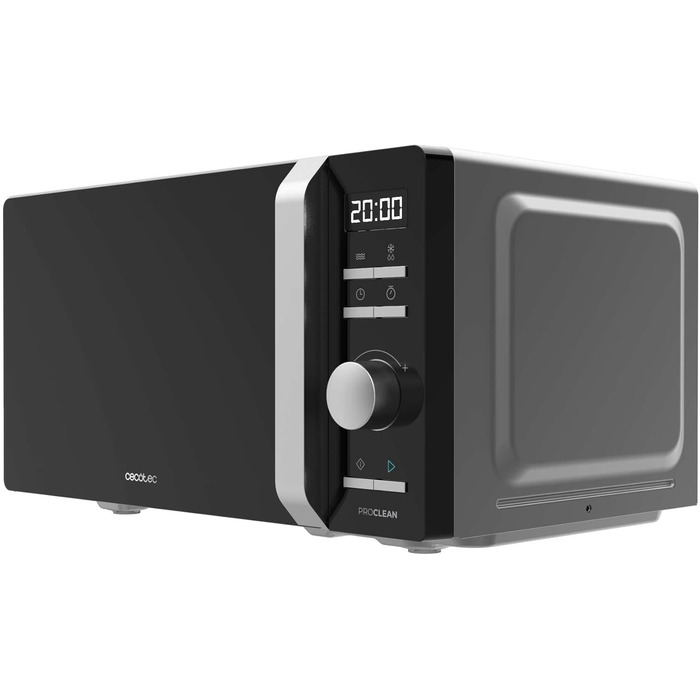 Мікрохвильова піч Cecotec Proclean 2010 Inverter - 19L, 700W, чорна, цифрова