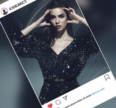 2 жіночі шкіряні ремені Skinny: тонкий, витончений, з золотою пряжкою для суконь та пальто (чорний+білий)