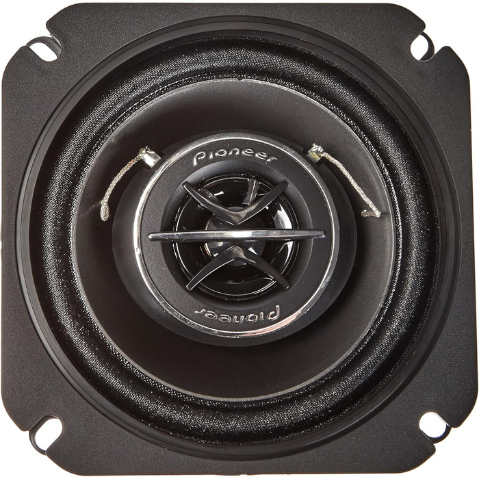Автомобільні коаксіальні динаміки Pioneer TS-1002I 10 см, 2-смугові, 120Вт, з решіткою, потужний звук, висока чутливість, глибина монтажу 43 мм, набір з 2 штук