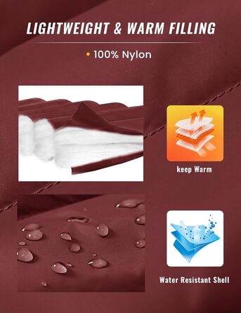 Чоловіча жилетка Rdruko з еко-замші, тепла зимова жилетка для активного відпочинку та туризму, 5 кишень (XL, Бордовий)