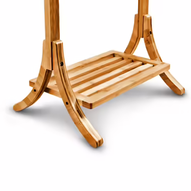 Relaxdays Bamboo Towel Rack