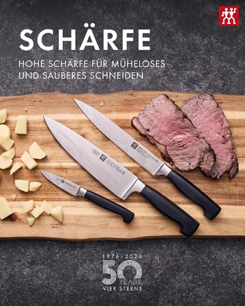 Набір кухонних ножів ZWILLING Vier Sterne, 3 предмети, нержавіюча сталь, Made in Germany