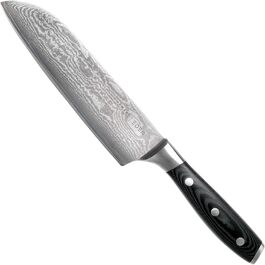 Японський ніж Santoku Eden Classic Damast 18 см з нержавіючої сталі Damast для кухні