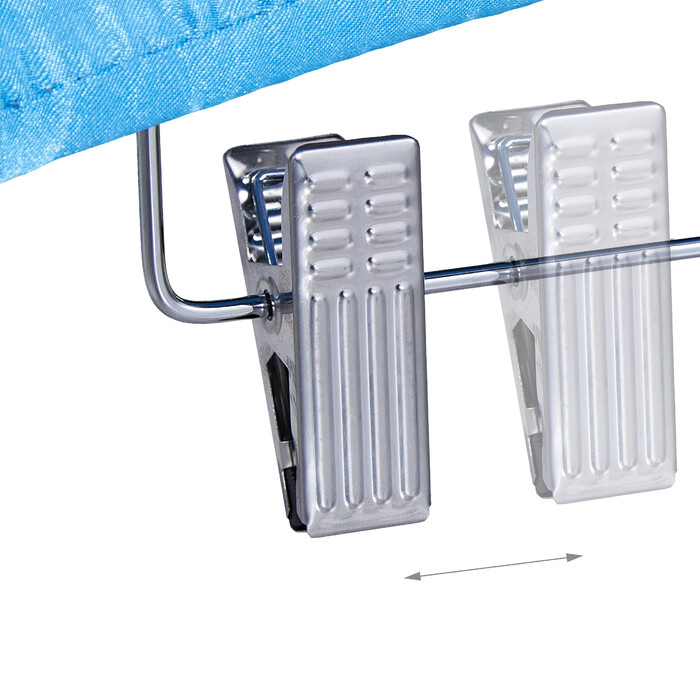 Relaxdays Satin Clothes Hanger with Clips