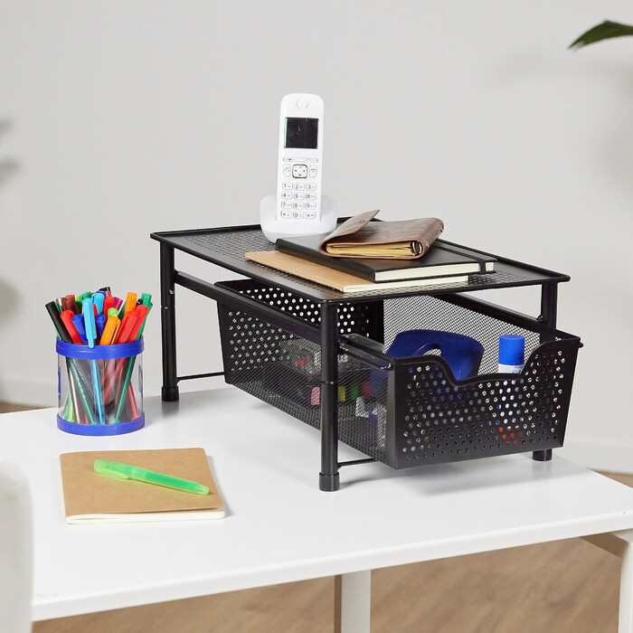 Relaxdays Drawer Unit with Basket Pull-out