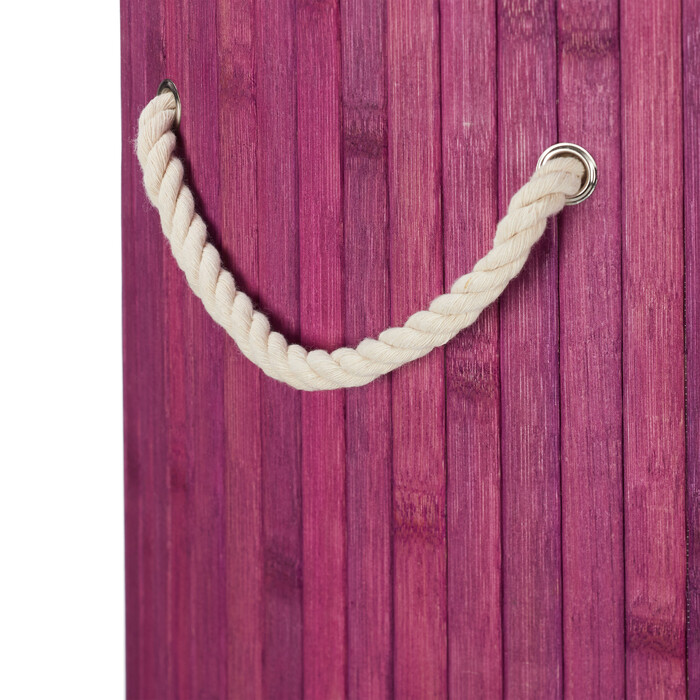 Relaxdays Bamboo Laundry Basket Round