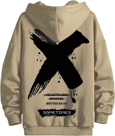 Худі Moshtashio чоловіче базове з капюшоном, світшот з довгим рукавом, класична чоловіча куртка-світшот, унісекс, білий (XXL, хакі)