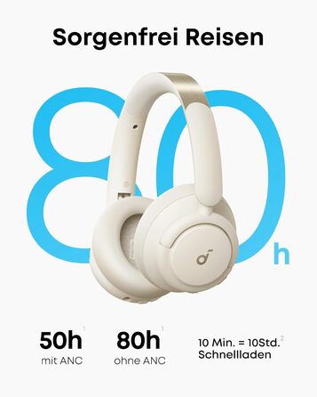 Soundcore Q30 навушники Bluetooth з активним шумозаглушенням, Hi-Res звук, 40 годин роботи, підтримка 2 пристроїв